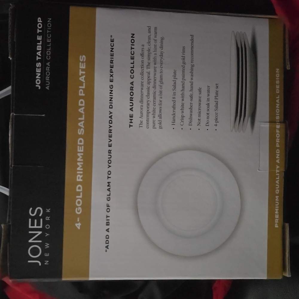 Gold Rimmed Plates - Picture 2 of 2